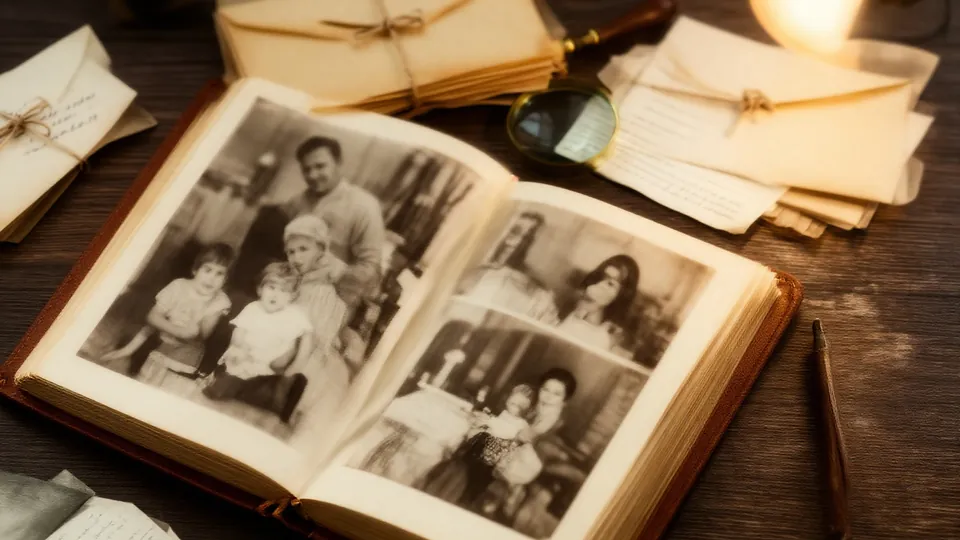 Illustration of an AI system for family history research
